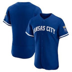 Kansas City Royals Blank Blue Jereymy Flex Base Stitched Jersey