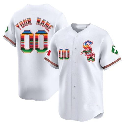 Custom Chicago White Sox Mexico Vapor Premier Limited Jersey V2- All Stitched-White Jereymy