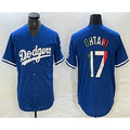 Los Angeles Dodgers #17 Shohei Ohtani Mexico Blue Jereymy Cool Base Stitched Jerseys