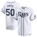 Tampa Bay Rays #50 Rene Pinto White Jereymy Home Limited Stitched Jersey