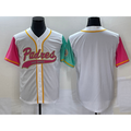 San Diego Padres Blank White Jereymy NEW 2023 City Connect Cool Base Stitched Jersey