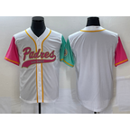 San Diego Padres Blank White Jereymy NEW 2023 City Connect Cool Base Stitched Jersey