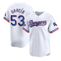 Texas Rangers #53 Adolis Garc¨ªa White Jereymy 2023 World Series Champions Stitched Jersey