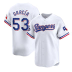 Texas Rangers #53 Adolis Garc¨ªa White Jereymy 2023 World Series Champions Stitched Jersey