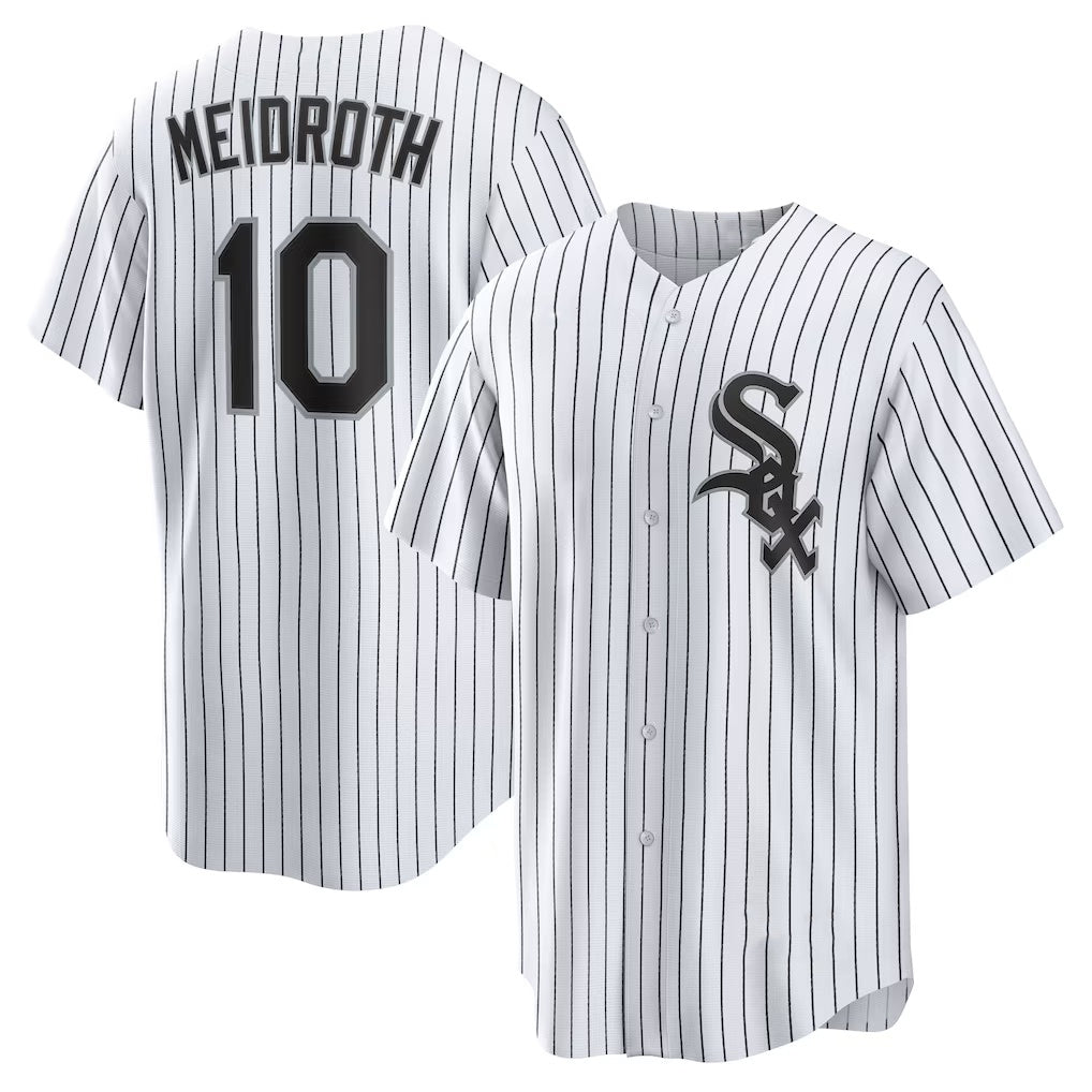 Chicago White Sox #10 Chase Meidroth White Jereymy Home Replica Jersey
