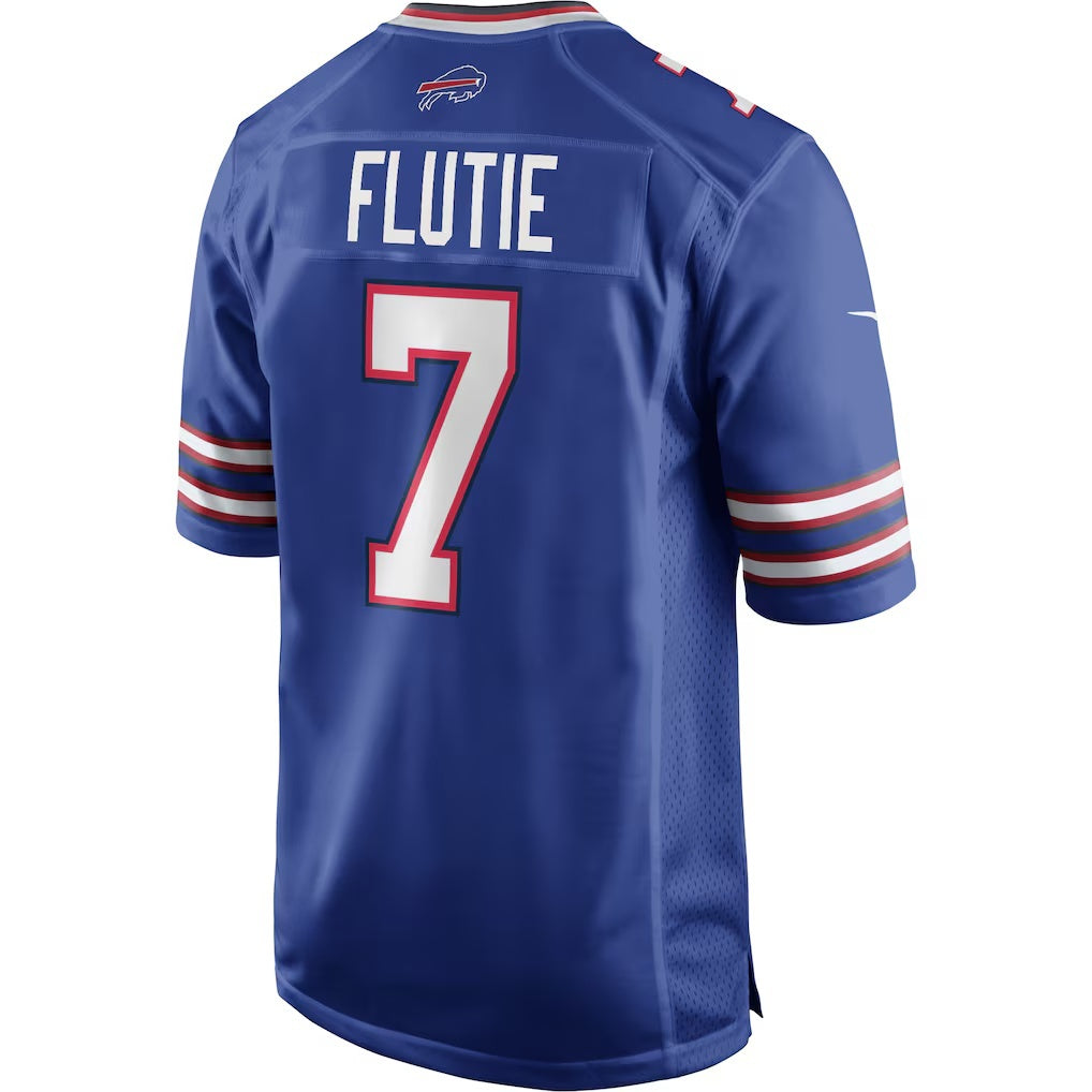 B.Bills #7 Doug Flutie Royal Jereymy Game Retired Player Jersey