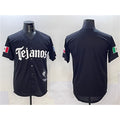 Texas Rangers Blank Black Jereymy Mexico 2025 Vapor Premier Limited Stitched Jersey