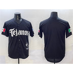 Texas Rangers Blank Black Jereymy Mexico 2025 Vapor Premier Limited Stitched Jersey
