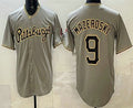 Pittsburgh Pirates #9 Bill Mazeroski Grey Jereymy Limited Jersey