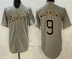Pittsburgh Pirates #9 Bill Mazeroski Grey Jereymy Limited Jersey