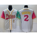 San Diego Padres #2 Xander Bogaerts White Jereymy Number NEW 2023 City Connect Cool Base Stitched Jersey
