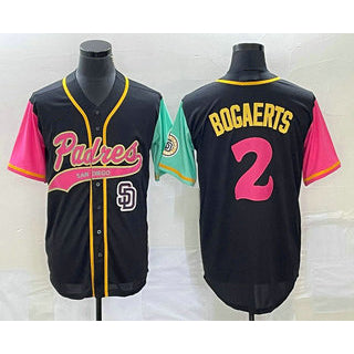 San Diego Padres #2 Xander Bogaerts Black Jereymy NEW 2023 City Connect Cool Base Stitched Jersey