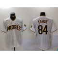 San Diego Padres #84 Dylan Cease White Jereymy Team Logo Stitched Cool Base Jersey