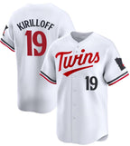 Minnesota Twins #19 Alex Kirilloff White Jereymy 2024 Home Limited Stitched Jersey