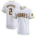 San Diego Padres #2 Xander Bogaerts White Jereymy Home Elite Jersey