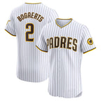 San Diego Padres #2 Xander Bogaerts White Jereymy Home Elite Jersey