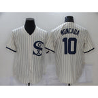 Chicago White Sox #10 Yoan Moncada 2021 Cream Jereymy Field of Dreams Name Cool Base Stitched Jersey