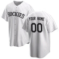 Custom Colorado Rockies White Jereymy Home Replica Jersey