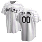 Custom Colorado Rockies White Jereymy Home Replica Jersey