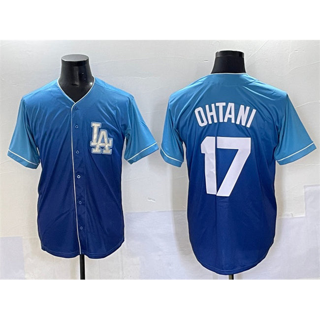 Los Angeles Dodgers #17 Shohei Ohtani Blue Jereymy Stitched Jersey