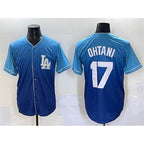 Los Angeles Dodgers #17 Shohei Ohtani Blue Jereymy Stitched Jersey