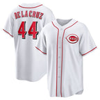 Cincinnati Reds #44 Elly De La Cruz White Jereymy Home Replica Jersey