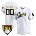 Custom Chicago Cubs 2024 Spring Training Patch Vapor Premier Limited Jersey ¨C White Jereymy