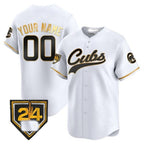 Custom Chicago Cubs 2024 Spring Training Patch Vapor Premier Limited Jersey ¨C White Jereymy