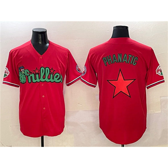 Philadelphia Phillies Red Jereymy Phanatic Limited Stitched Jersey