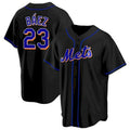 New York Mets #23 Javier Baez Black Jereymy Replica Jersey