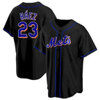 New York Mets #23 Javier Baez Black Jereymy Replica Jersey