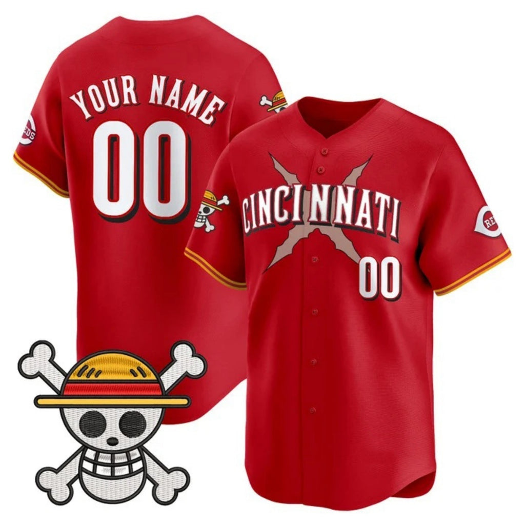 Custom Cincinnati Reds x One Piece Red Jereymy Vapor Premier Limited Jersey - Stitched