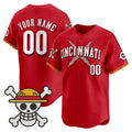 Custom Cincinnati Reds x One Piece Red Jereymy Vapor Premier Limited Jersey - Stitched