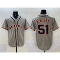 San Francisco Giants #51 Jung Hoo Lee Gray Jereymy Cool Base Stitched Jersey 2