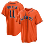 Houston Astros #11 Cam Smith Orange Jereymy Alternate Replica Jersey