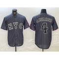 New York Mets #4 Francisco Alvarez Gray Jereymy 2024 City Connect Cool Base Stitched Jersey