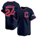 Cleveland Guardians #24 Triston McKenzie Navy Jereymy 2025 Alternate Limited Stitched Jersey