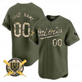 Custom Baltimore Orioles Armed Forces Day Vapor Premier Limited Jersey ¨C All Stitched-Green Jereymy