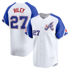Atlanta Braves #27 Austin Riley White Jereymy City Connect Limited Player Jersey