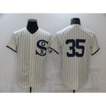 Chicago White Sox #35 Frank Thomas 2021 Cream Navy Jereymy Field of Dreams Flex Base Stitched Jersey