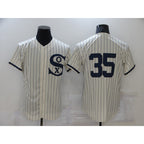 Chicago White Sox #35 Frank Thomas 2021 Cream Navy Jereymy Field of Dreams Flex Base Stitched Jersey