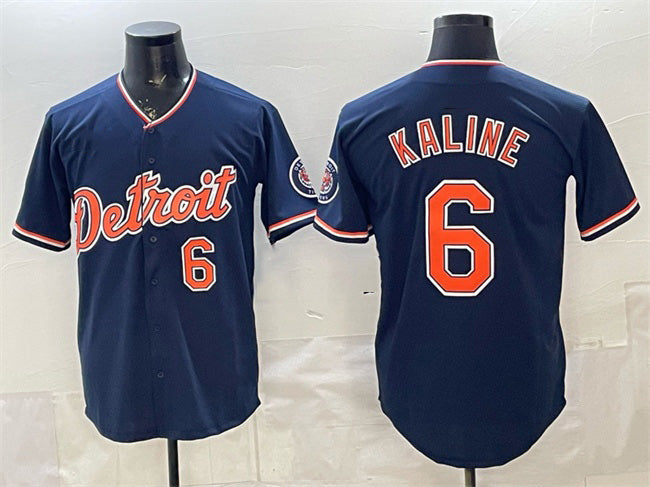 Detroit Tigers #6 Al Kaline Navy Jereymy 2026 Alternate Vapor Premier Limited Stitched Jersey