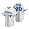 Toronto Blue Jays #90 Adam Cimber White Jereymy Cooperstown Collection Jersey