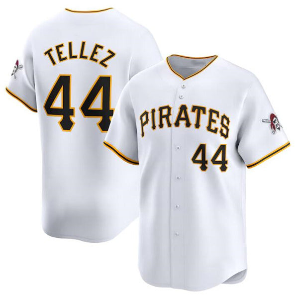 Pittsburgh Pirates #44 Rowdy Tellez White Jereymy Home Limited Stitched Jersey