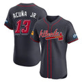 Atlanta Braves #13 Ronald Acuna Jr Player Navy Jereymy 2025 Speedway Classic Limited Elite Home Game Stitched Jerseys