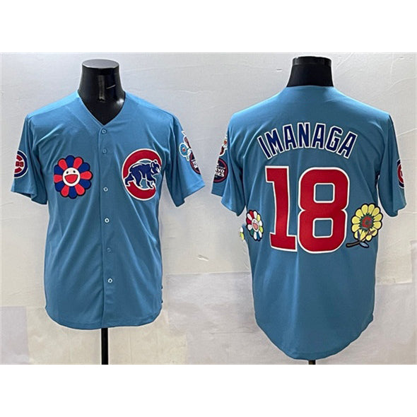 Chicago Cubs #18 Sh¨­ta Imanaga Blue Jereymy 2025 Tokyo Series 2nd Alternate Limited Stitched Jersey