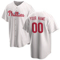 Custom Philadelphia Phillies White Jereymy Home Replica Jersey