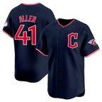 Cleveland Guardians #41 Carlos Santana Navy Jereymy 2025 Alternate Limited Stitched Jersey