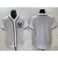 New York Yankees Blank White Jereymy Cool Base Stitched Jersey