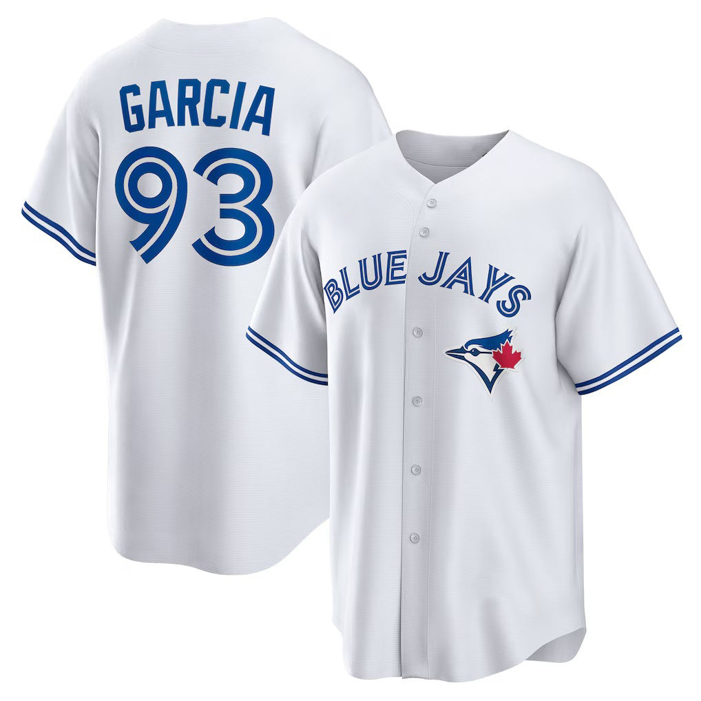 Toronto Blue Jays #93 Yimi Garcia White Jereymy Home Replica Player Jersey